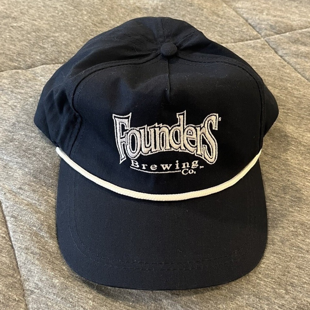 New Founder's Brewing Co Grand Rapids Michigan Beer Hat Navy Blue Port Authority